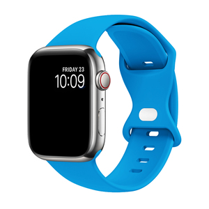 สายนาฬิกาข้อมือแบบนุ่มสำหรับ Apple Watch Series 6/7/8 ดีไซน์หรูหราไม่ซ้ำใคร สายซิลิโคนเปลี่ยนได้ สายยาง - Product Image 5