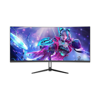 Monitor de Juegos Ultra Ancho 21:9 165Hz 1ms HDR WQHD Curvo sin Marco con Pantalla LED LCD para Computadora