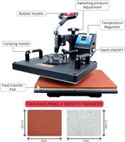 Presse à Chaud de Sublimation 5 en 1 MIDA Machine d'Impression Transfert Thermique pour T-Shirt, Tasses et Assiettes