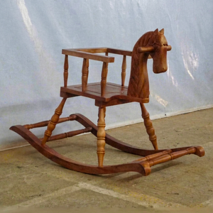 Chaise à bascule pour enfants en bois, style antique, cheval à bascule pour enfants, jouet pour enfants, meubles pour enfants - Product Image 1