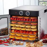 Premium Kwaliteit Elektrische Heteluchtoven 8 Trays Rvs Home Kleine Fruitdroger Voedsel Dehydrator