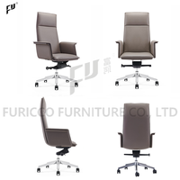 Chaise de bureau de direction pivotante confortable en cuir PU de style fabricant FURICCO