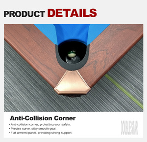 Mesa de Billar Profesional de Alta Calidad de 9FT de Madera Sólida con Paño de Velocidad para Snooker y Billar, Precio Mayorista - Product Image 6