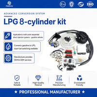 Kit d'injection séquentielle CNG pour véhicule 8 cylindres V8, système de conversion électrique bi-carburant NGV pour pièces de moteur de voiture
