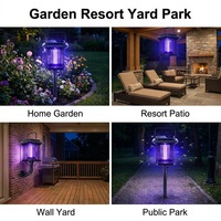 Groothandel Zonne-aangedreven Muggenlamp Buiten Waterdicht UV LED Insectenverjager 4000mAh Zonne-energie USB Dubbele Oplading Tuin OEM