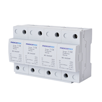 Parafoudre AC Medcamex MC-SA254P T1 4P 100KA 220-380VAC pour systèmes solaires industriels, protection contre la foudre, PBT