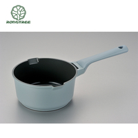 18 onces petite casserole à revêtement en céramique antiadhésive pot à lait marmite