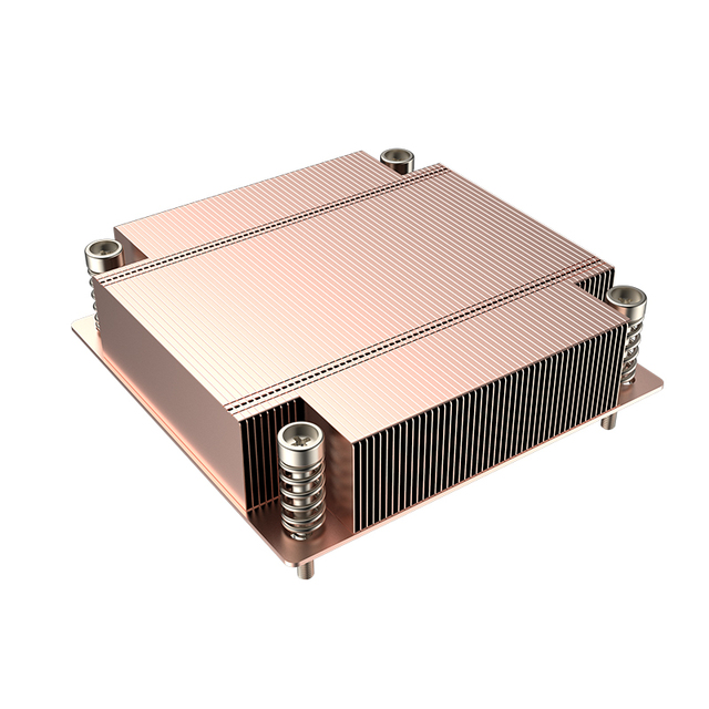 COOLSERVER INTEL LGA1700 V11 Thin Shovel-tooth 1U Server CPU Cooler Radiator Plate Copper Bottom Cooling for Square Motherboard