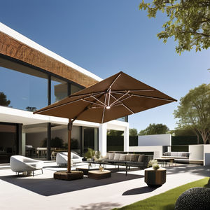 Foshan Factory Direct Outdoor Solar Powered LED Parasol con soporte de <span class=keywords><strong>madera</strong></span> para jardín Muestra gratis y precio bajo - Product Image 4