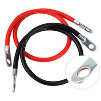 Câble de batterie pour onduleur solaire personnalisé 4/0 2/0 1/0 Câble flexible en cuivre étamé Noir Rouge Haute intensité Courant Électrique Terre IP68