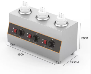 Calentador de Salsas Eléctrico de Acero Inoxidable, Calentador Comercial de Mermelada, Calentador de <span class=keywords><strong>Queso</strong></span> y Chocolate, Máquina Calentadora de Botellas de Salsas - Product Image 4