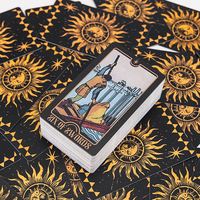 Jeu de cartes de tarot personnalisé, illustrations et emballage personnalisés, jeu de tarot en plastique PP personnalisé, jeu de cartes oracle visionnaire avec boîte