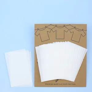 Papel detergente de lavanderia eco-friendly, extrato concentrado de planta, papel eco-amigável, folhas de lavar