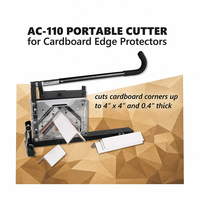 Coupe-carton portable AC-110 pour les bords du carton, outil robuste pour les coins de carton en forme de V de différentes longueurs