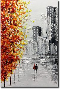 <span class=keywords><strong>Peinture</strong></span> sur toile de paysage créative <span class=keywords><strong>D</strong></span>écoration murale Art de pulvérisation pour le salon Artisanat fait main <span class=keywords><strong>D</strong></span>écoration <span class=keywords><strong>Peinture</strong></span> - Product Image 2