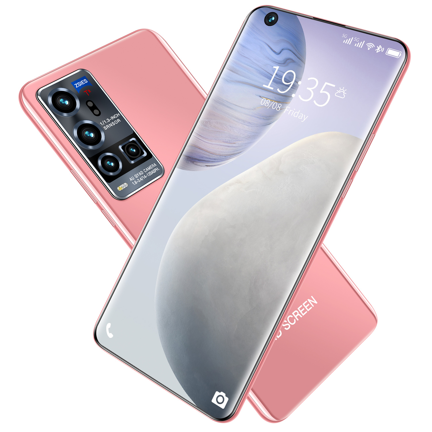 X70pro розовый телефон Android 10,0 5g Новый дешевый телефон с аккумулятором 5600 мАч 7,5 дюймовый телефон