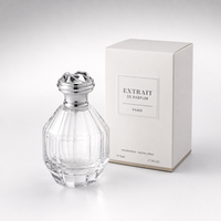 Flacon de parfum élégant et unique de 100 ml avec boîte pour femmes, parfum de luxe avec atomiseur pressurisé et sac