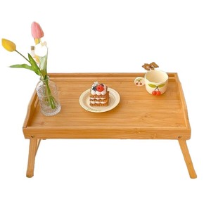 Bilu Folding Table Bamboo Multi Functional Bedside <b>Desk</b> For Laptop Breakfast <b>Study</b> Use - Product Image 5