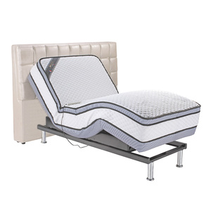 معدات المستشفيات سرير طبي كهربائي هاي إطار منخفض قابل للتعديل حديث لرعاية المسنين في المنزل سرير معدني للرعاية - Product Image 4