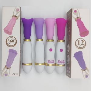 Vibrator Dildo Dewasa Wanita dengan Fitur Hisap Puting dan Lidah, Desain Kelinci untuk Vagina dan Puting, Vibrator Hisap untuk Wanita - Product Image 5