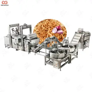 Continuous Crispy Fried Onion Machine Frying Onion Rings Processing Line Fried Onion Production Line