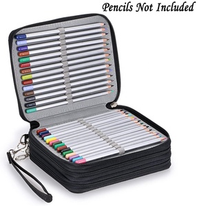 Canvas 72 Slots <strong>Handy</strong> Pencil <strong>Holders</strong> for Watercolor Pencils Ultra-large Capacity Zipper Pencil Case - Product Image 2