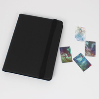Classeur de cartes à collectionner en cuir PU avec logo personnalisé, fermeture éclair, 9 pochettes, album de collection pour cartes Pokémon, de baseball et de sport