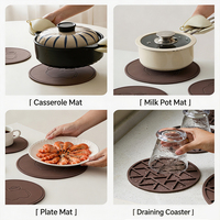 Sous-plats en silicone résistants à la chaleur, multi-usages, antidérapants, pour cuisine, tapis de séchage, ouvre-bocaux, support pour cuillères, dessous de verre