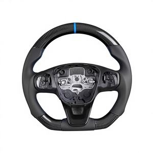 พวงมาลัยกีฬาคาร์บอนไฟเบอร์แท้แบบกำหนดเองสำหรับ <span class=keywords><strong>Ford</strong></span> Focus Fiesta <span class=keywords><strong>MK3</strong></span> พร้อมตกแต่งหนัง สำหรับรุ่น EcoBoost GT/Shelby GT350 - Product Image 2