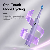 Brosse à dents électrique sonique oscillante IPX7 pour adultes, poils Dupont, tête de brosse souple, Type-C, marque OEM, étiquette privée, ventes en vogue