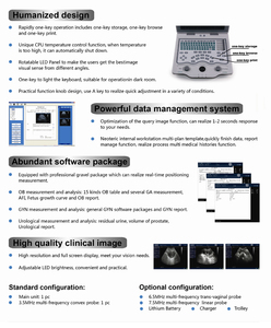 Equipo de Ultrasonido Médico en Blanco y Negro, <span class=keywords><strong>Precio</strong></span> de Máquina de Ultrasonido Portátil, Escáner Veterinario - Product Image 3