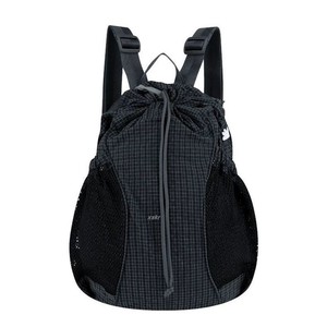Xskr <b>Drawstring</b> <b>Backpack</b> 20-35L Plaid Mesh Side Pockets Unisex Gym Travel Fitness Bag - Product Image 1