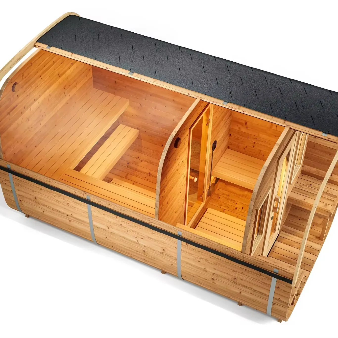 Nieuw Ontwerp 4 Persoons Stoomspar Infrarood Luxe Saunaruimte