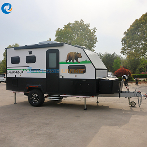Remolque de Camping Tipo Lágrima, Ligero, Aerodinámico, con Cocina y Almacenamiento, para Viajeros Solitarios - Product Image 1