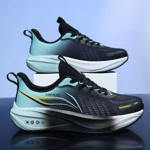 Zapatillas Deportivas Transpirables con Cordones, Ligeras y Acolchadas, con Degradado de Color, Logotipo Personalizado Bordado, para Uso Diario - Product Image 4