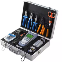 FTTH Fiber Optic Toolkit for Optical Installations Includes All Necessary Tools for Cable Cutting Terminal SC Optical Cleaver