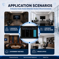 Détecteur de signal Bluetooth professionnel pour AirTag et WiFi, localisateur intelligent iOS avec portée de 200 m pour la protection de la vie privée au bureau