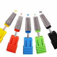 5 en 1 Embouts de fraisage en acier au tungstène pour ponceuse à ongles électrique, accessoires de manucure