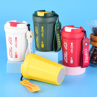 Mug Termos Vakum Stainless Steel Custom Murah dengan Tutup, Mug Kopi Travel Anti Bocor Bebas BPA