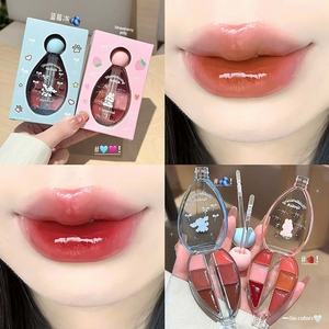 ลิปกลอสเนื้อกระจก 6 สี กันน้ำ ติดทนนาน บำรุงริมฝีปากด้วยขี้ผึ้ง ช่วยเพิ่มความชุ่มชื้น ชุดลิปสติกแต่งหน้า - Product Image 2