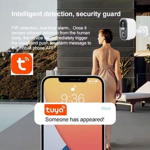 Tuya แบตเตอรี่3MP แบบไร้สายชาร์จไฟได้, แบตเตอรี่พลังงานแสงอาทิตย์แบบไร้สายชาร์จไฟได้กันน้ำใช้กลางแจ้ง - Product Image 6