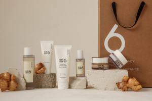 ชุดของขวัญ GINGER6สกินแคร์สำหรับผู้หญิง6ชิ้นพร้อมครีมโทนเนอร์เซรั่มสำหรับคืนความชุ่มชื้นให้ผิวและต่อต้านริ้วรอยสำหรับใช้ - Product Image 3