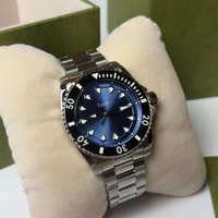 Montre mécanique automatique de plongée de luxe pour homme Turck, boîtier en acier inoxydable, verre saphir, chronographe à aiguilles, 40 mm, 300 m étanche