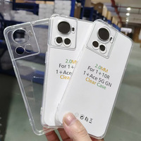 Coque de téléphone transparente en Gel souple de 2.0mm pour OnePlus 13 13R 12 8T 10R Ace2 Housse de protection pour appareils mobiles