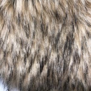 Хит продаж, 65 мм ворс, длина, многоцветная акриловая искусственная ткань из искусственного волка, плюшевая Трехцветная ткань из меха енота/ - Product Image 4