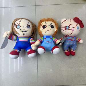 Creativo Halloween <span class=keywords><strong>Chucky</strong></span> bordado muñeco de <span class=keywords><strong>peluche</strong></span> payaso fantasma juguete para niños regalo de boda al por mayor - Product Image 3