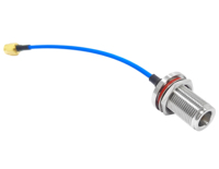 Kabel Koaksial RF 110mm N Female Bulkhead ke SMA Male 086