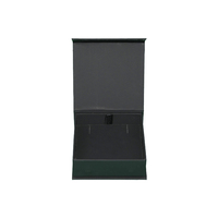 Boîte à bijoux magnétique de luxe pour collier et boucles d'oreilles, boîte à bagues, petite boîte rigide à couvercle rabattable personnalisée, 1 pièce
