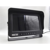 Monitor HD Impermeable de 10.1 Pulgadas, Carcasa Metálica IP69K, Pantalla LCD TFT de 10 Pulgadas con 3 Entradas de Canal /AV1/AV2 para Barco/Camión