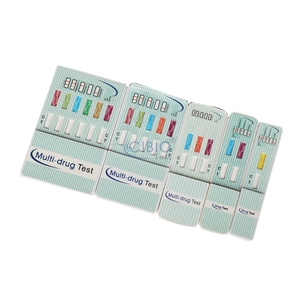 Tarjeta de Prueba de Drogas Multipanel <span class=keywords><strong>para</strong></span> la Detección de 10 Sustancias, Incluye AMP, BAR, BZO, BUP, COC, THC, MET, MTD, MDMA, MOP - Product Image 4